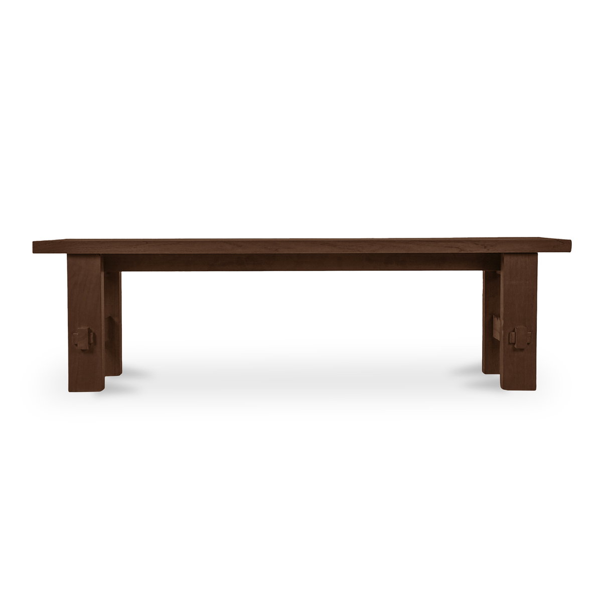 Esmond Outdoor Dining Bench Brown, Benche by Moe's Home, 64" width x 18" height x 16" depth View 1