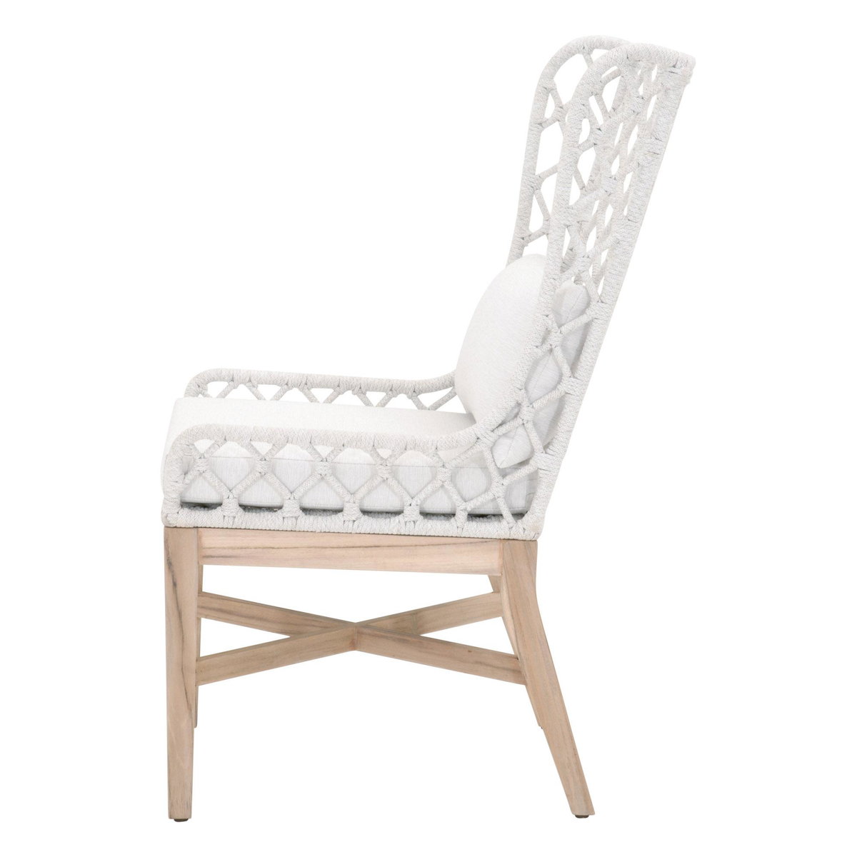 Lattis Outdoor Wing Chair, Dining Chair by Essentials for Living, 25.5" width x 41.25" height x 28.5" depth View 3