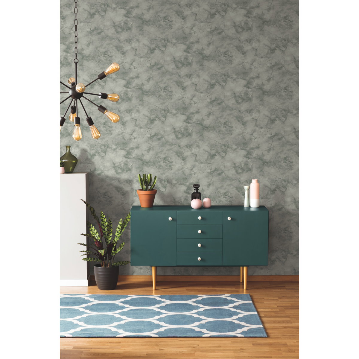Pressed Petioles Green Wallpaper, by York Wall, 33' length x 1'8.5" width x 0.02" depth View 3