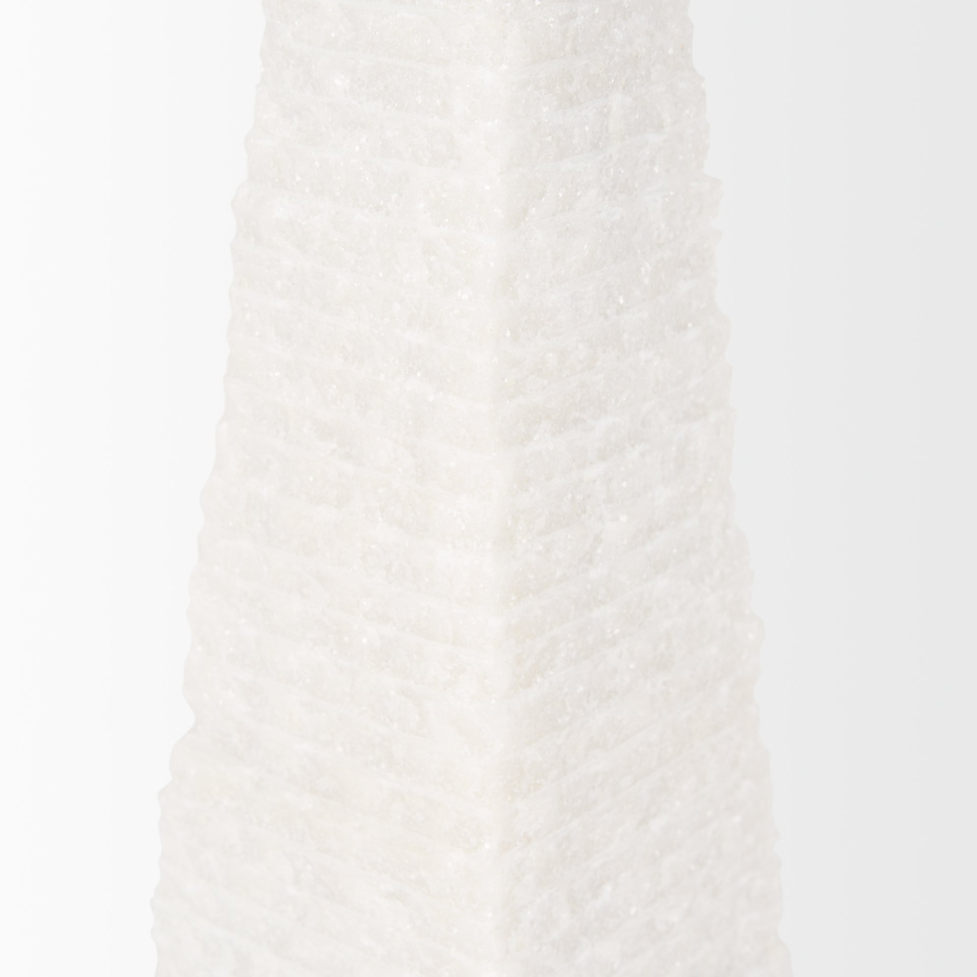 Pyramis White Rough Marble Obelisk 13' large image 
