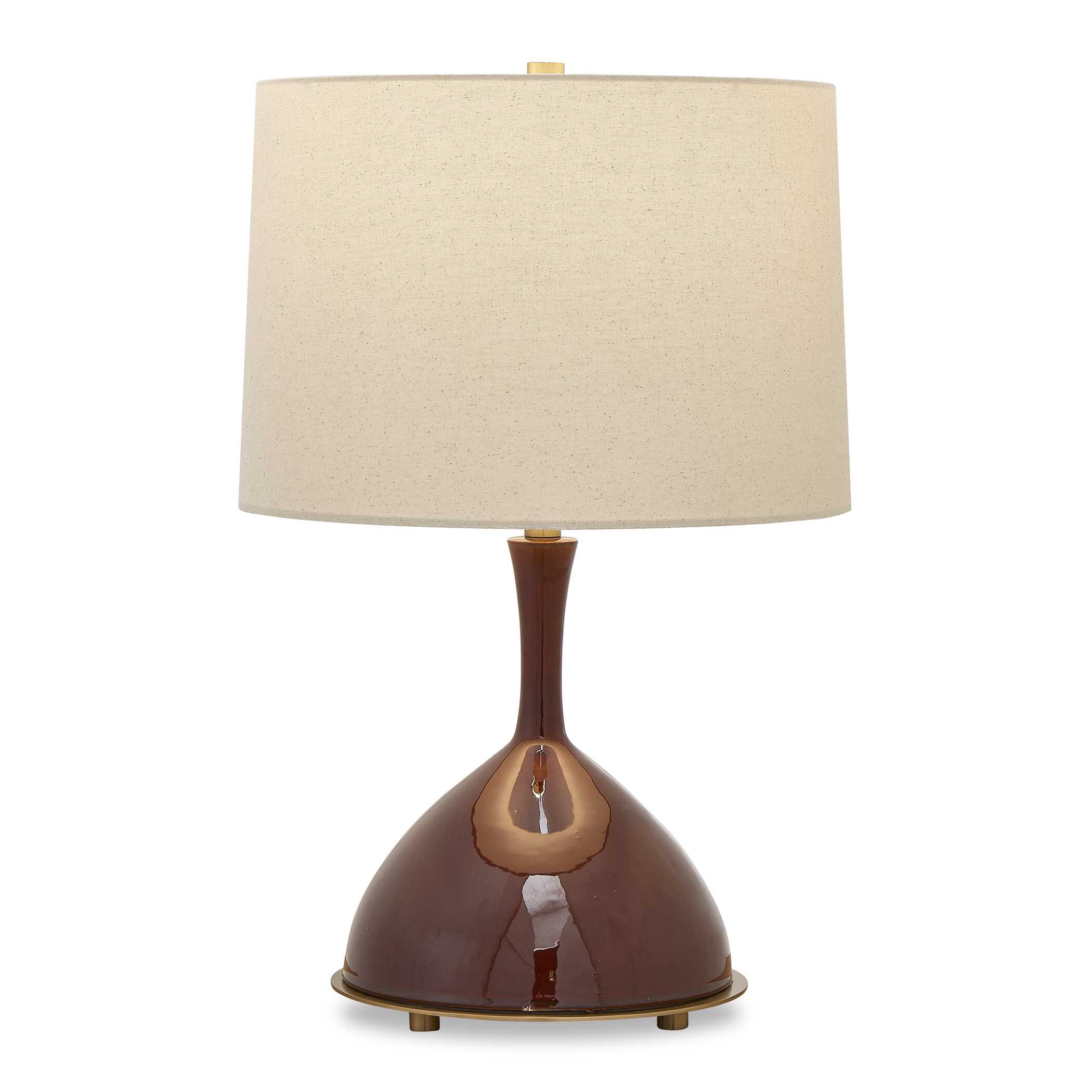Colette Burgundy Table Lamp large image 