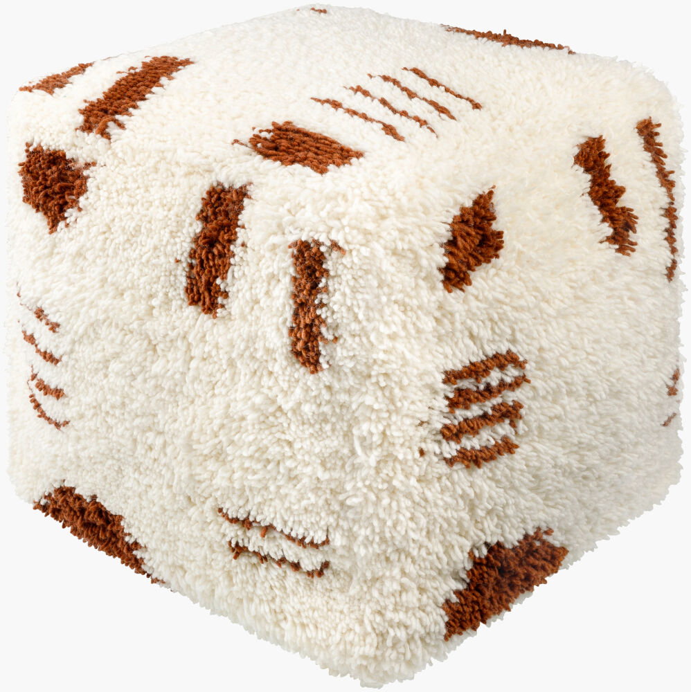 Aksel Pouf, Ottoman by Surya, 18" width x 18" height