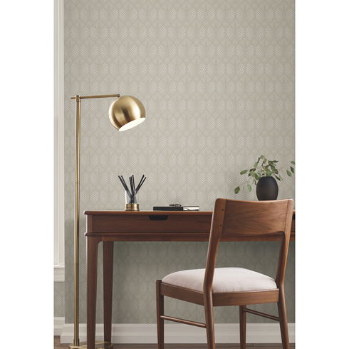 Craftsman Taupe Wallpaper