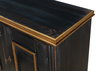 Louis Xvi Buffet Powder Black W/Gold, by Sarreid, 1'6" length x 5' width x 2'10" height thumbnail 6