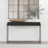 Telone Modern Black Console Table, by Uttermost, 55.12" width x 33.45" height x 14.6" depth thumbnail 4