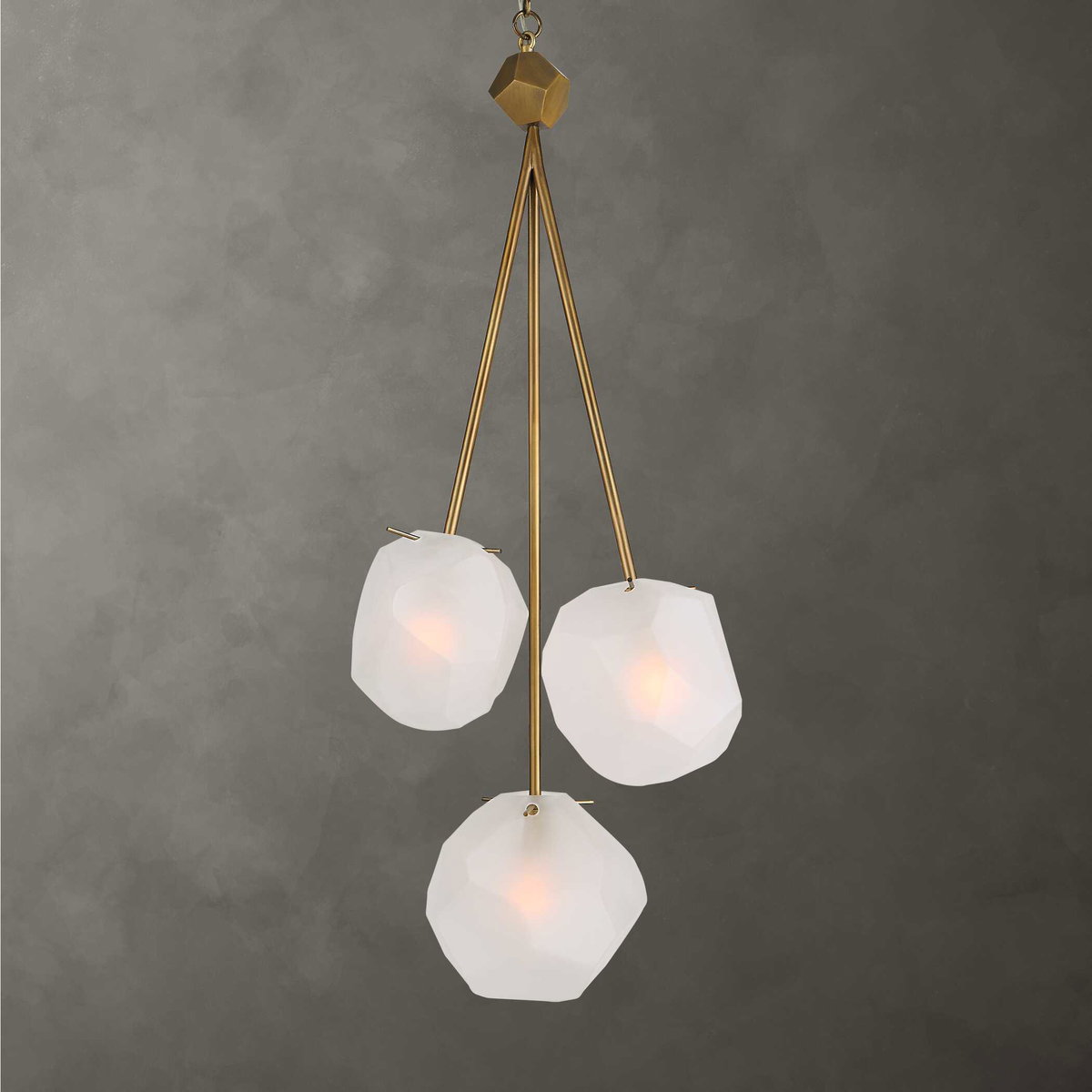 Geodesic 3 Light Pendant, by Uttermost, 1'1.5" width x 3' height x 1'0.37" depth View 1