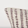 Jenna Beige with Merlot Print Linen Square Decorative Pillow Cover, by Mercana, 22" length x 22" width x 0.2" height thumbnail 6