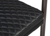 The Harley Chair  Onyx Black Leather, by Sarreid, 1'11" length x 1'11" width x 2'9" height thumbnail 7