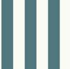 Awning Stripe Blue & White Wallpaper, by York Wall, 33' length x 1'8.5" width x 0.02" depth thumbnail 1