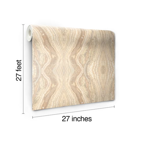 Kaleidoscope Light Grey & Beige Wallpaper