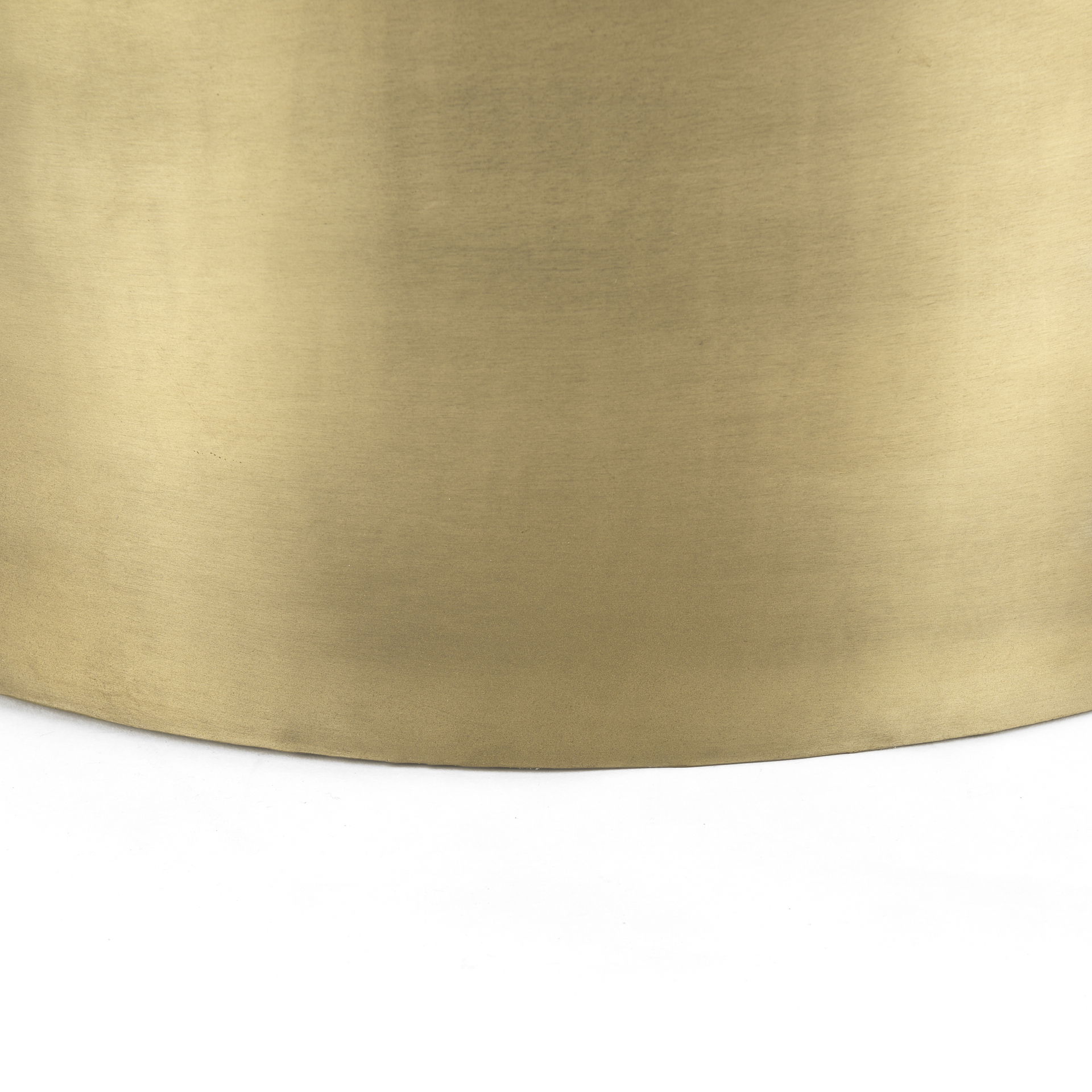 Eclipse Gold Metal Drum Base with Dark Brown Wood Top Nested Coffee Table large image 
