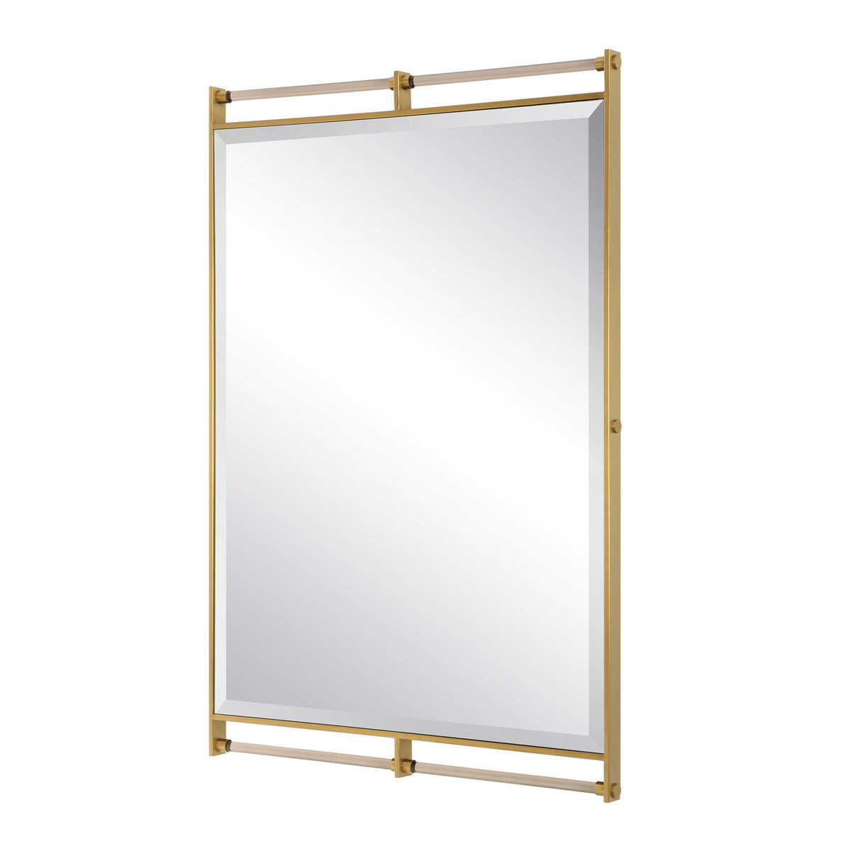 Ripoll Antique Brass Mirror, by Uttermost, 31.25" width x 45.75" height x 1.62" depth View 4