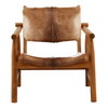 Dunbar Occasional Chair Brown, Accent Chair by Dovetail, 28.14" width x 29.5" height x 28.34" depth thumbnail 2