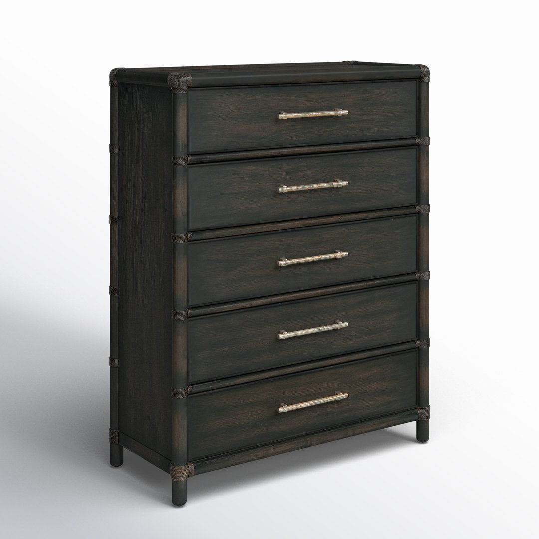 Retreat 5 - Drawer Dresser, by Hooker Furniture, 44" width x 56.25" height x 19" depth View 3