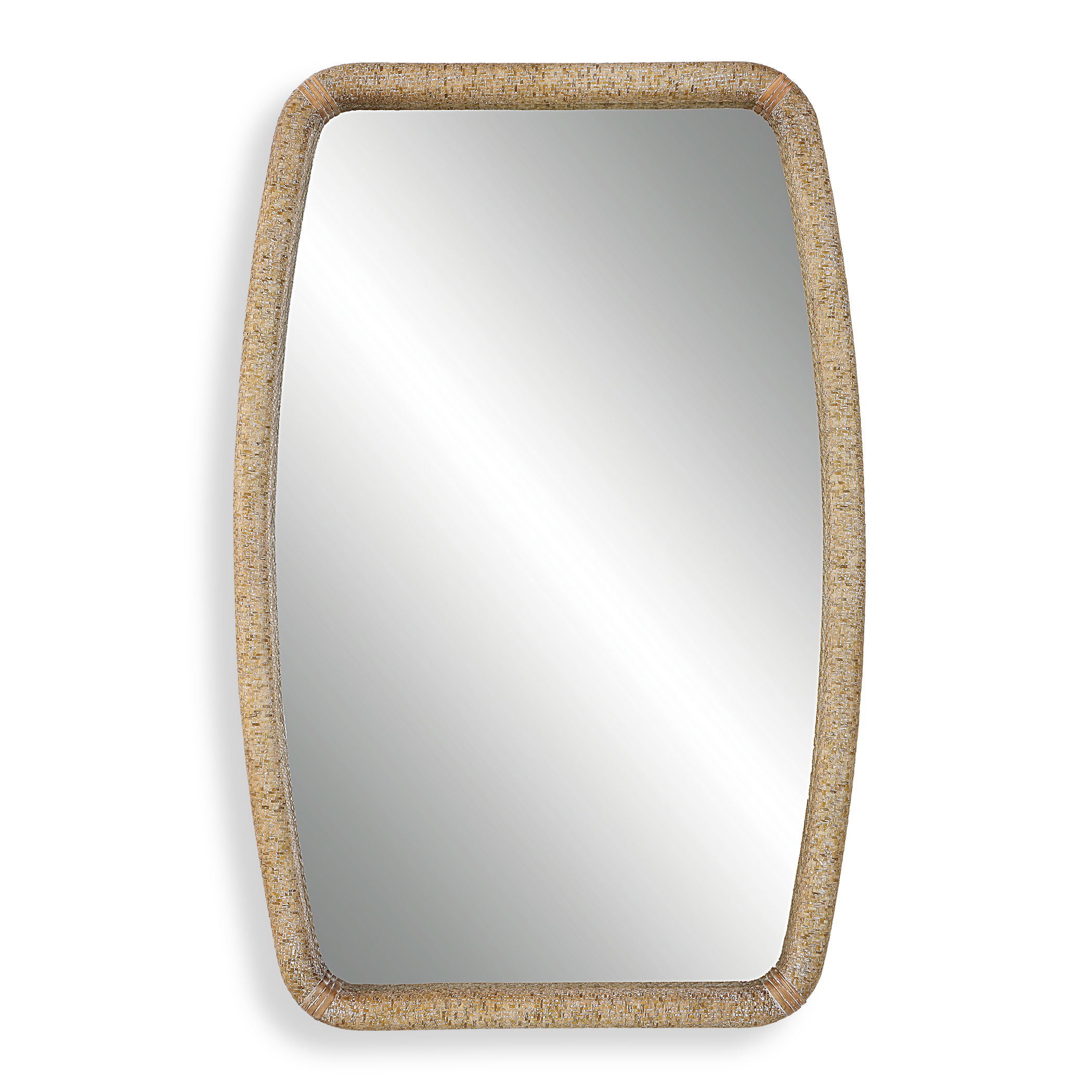 Tiki Rattan Mirror large image 