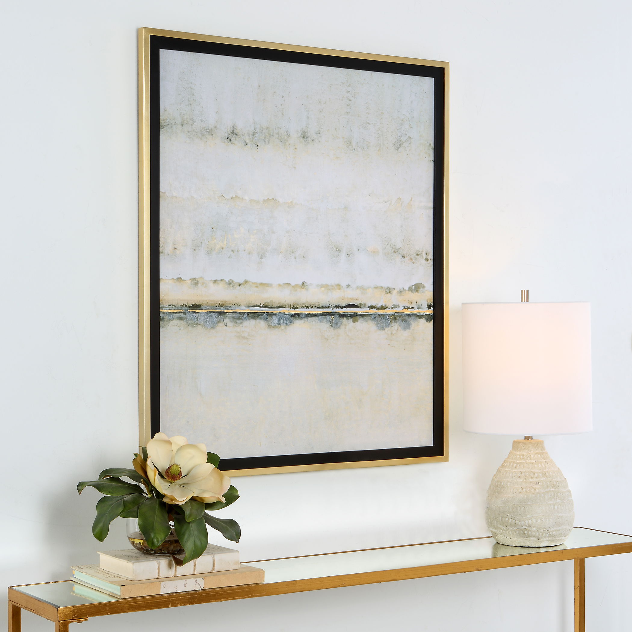 Gilded Horizon Framed Print large image 