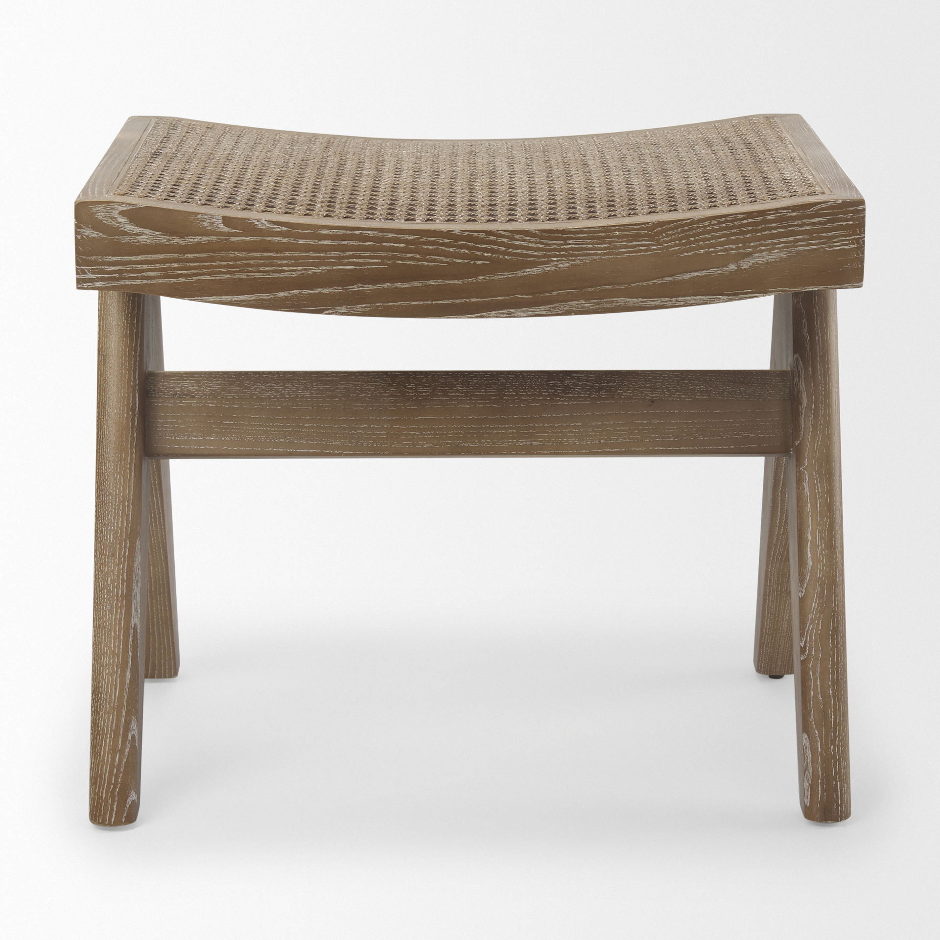 Arvin  Medium Brown Wooden Stool large image 
