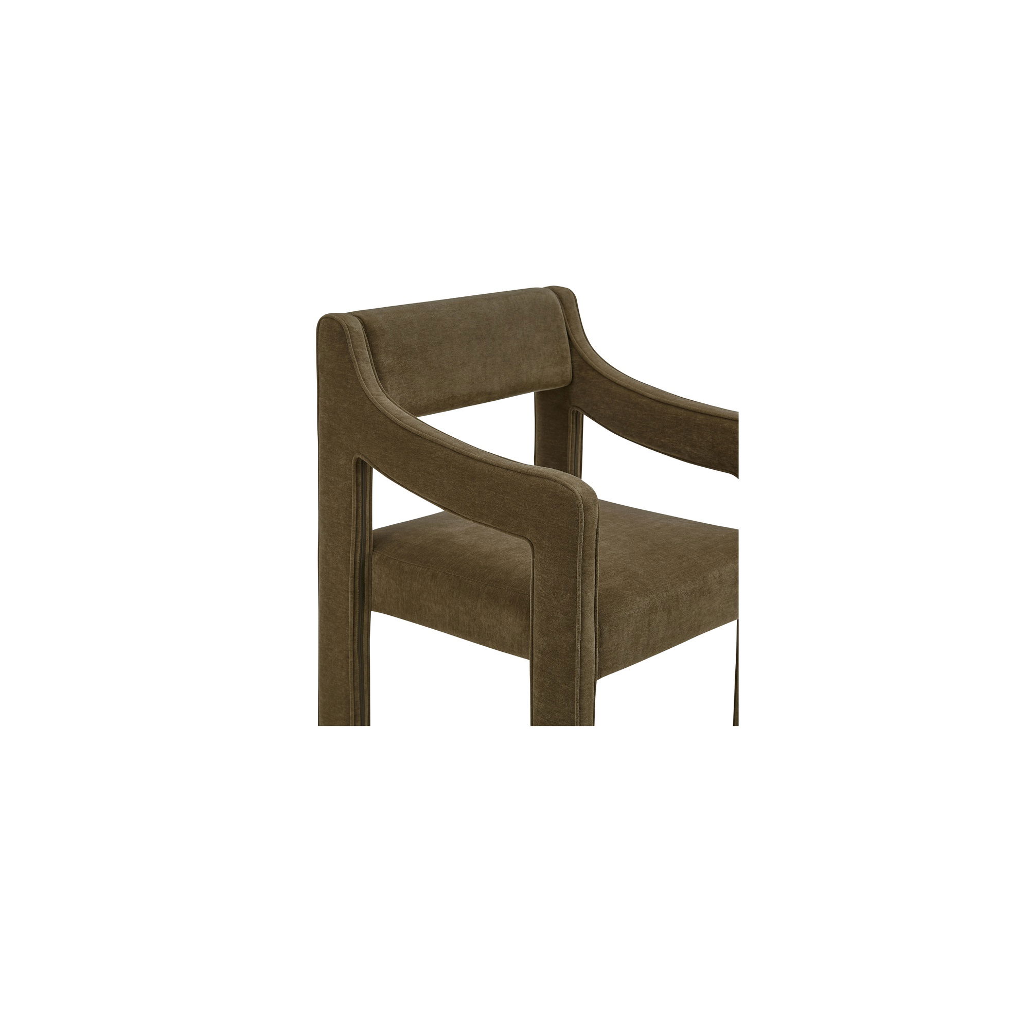 Elise Dining Chair Cedar Green, by Moe's Home, 22.8" width x 31.9" height x 22.2" depth View 5