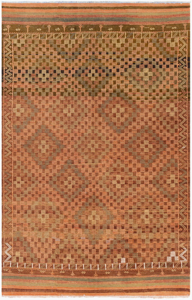 Antique One of a Kind Handmade Rug, by Surya, 8'11" length x 5'11" width