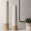 Ivory Sands Ceramic Vases Set/2, by Uttermost, 4.75" width x 22.75" height x 4.75" depth thumbnail 2