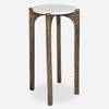Vivi Marble Drink Table, Side & End Table by Uttermost, 12" width x 22" height x 12" depth thumbnail 1