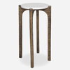 Vivi Marble Drink Table, Side & End Table by Uttermost, 12" width x 22" height x 12" depth thumbnail 1