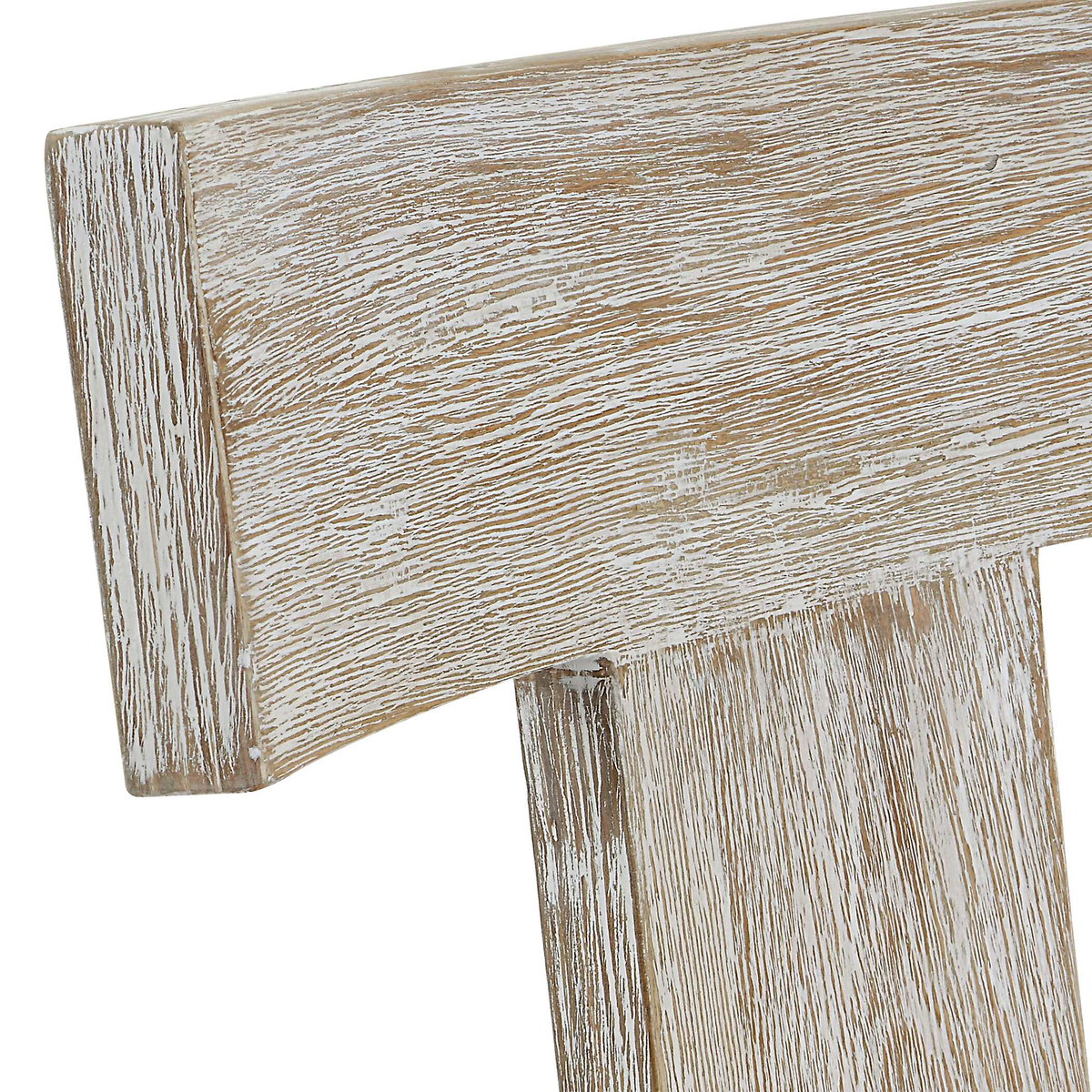 Idris White Counter Stool, Counter & Bar Stool by Uttermost, 20" width x 38" height x 22.5" depth View 8