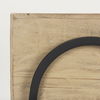 Jadine Set of 2  Beige Wood with Black Metal Arch Frames, Planter by Mercana, 15" length x 12" width x 29.5" height thumbnail 8