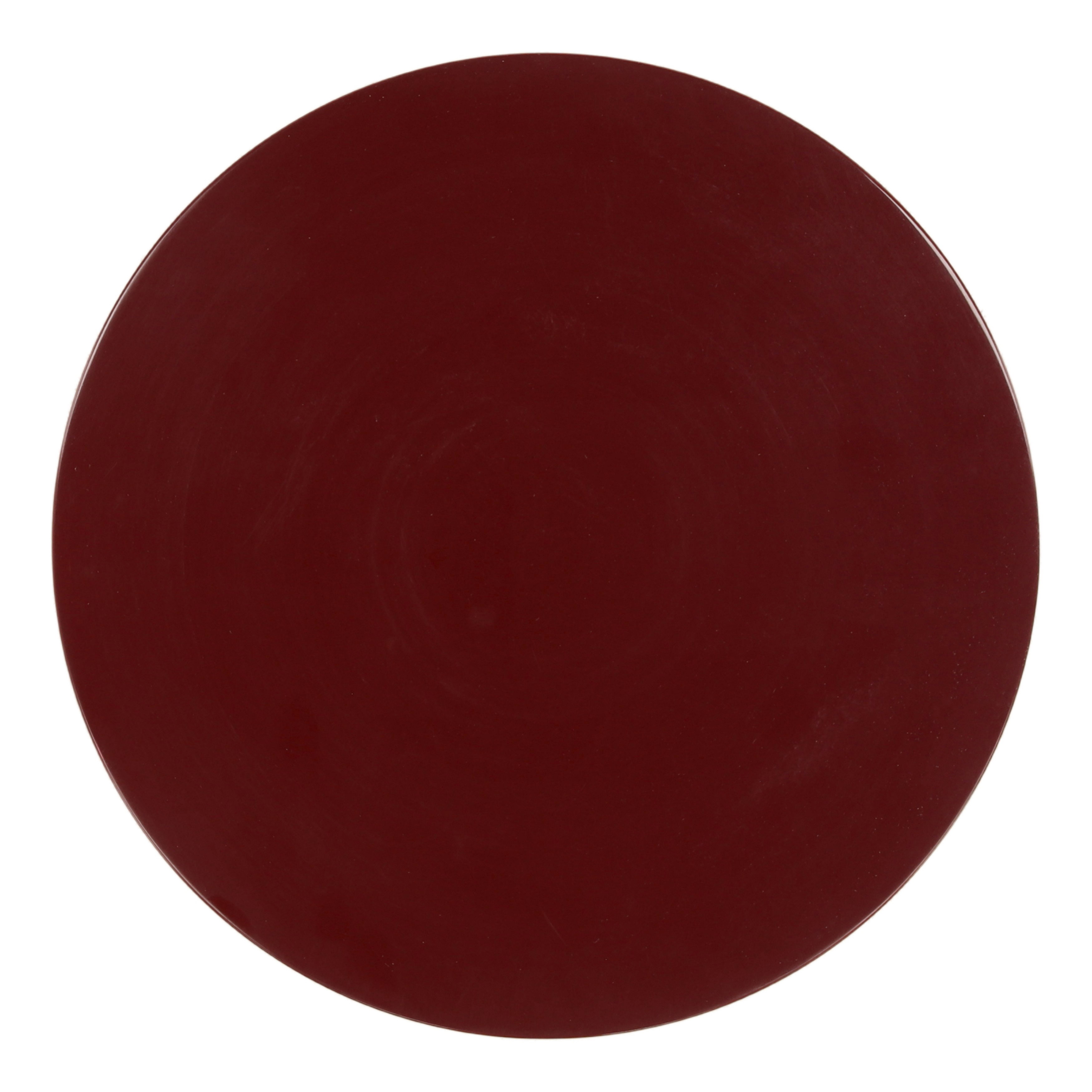 Dax Side Table Burgundy, Side & End Table by Dovetail, 15" width x 19" height x 15" diameter x 15" depth View 2