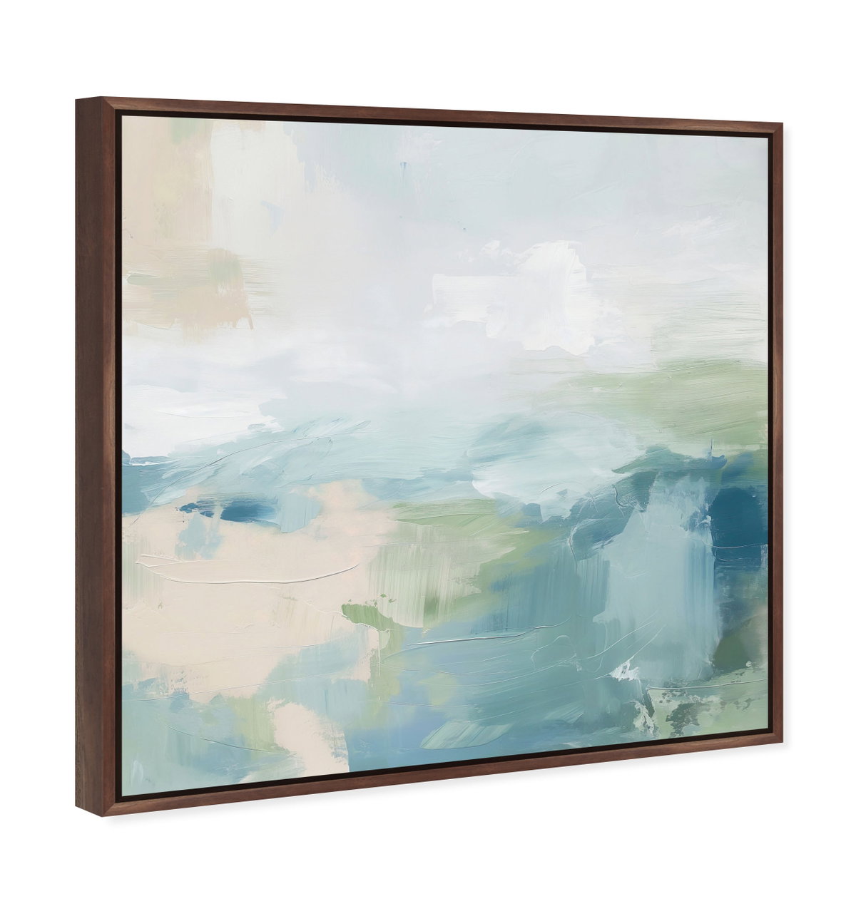 Turquoise Echoes I (Resin), Art by Oliver Gal,  30x30 View 2