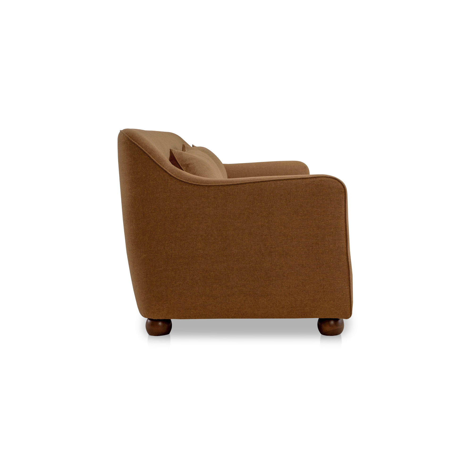 Amira Sofa Rust, Sofas & Sectional by Moe's Home, 91.2" width x 32.3" height x 35.4" depth View 4