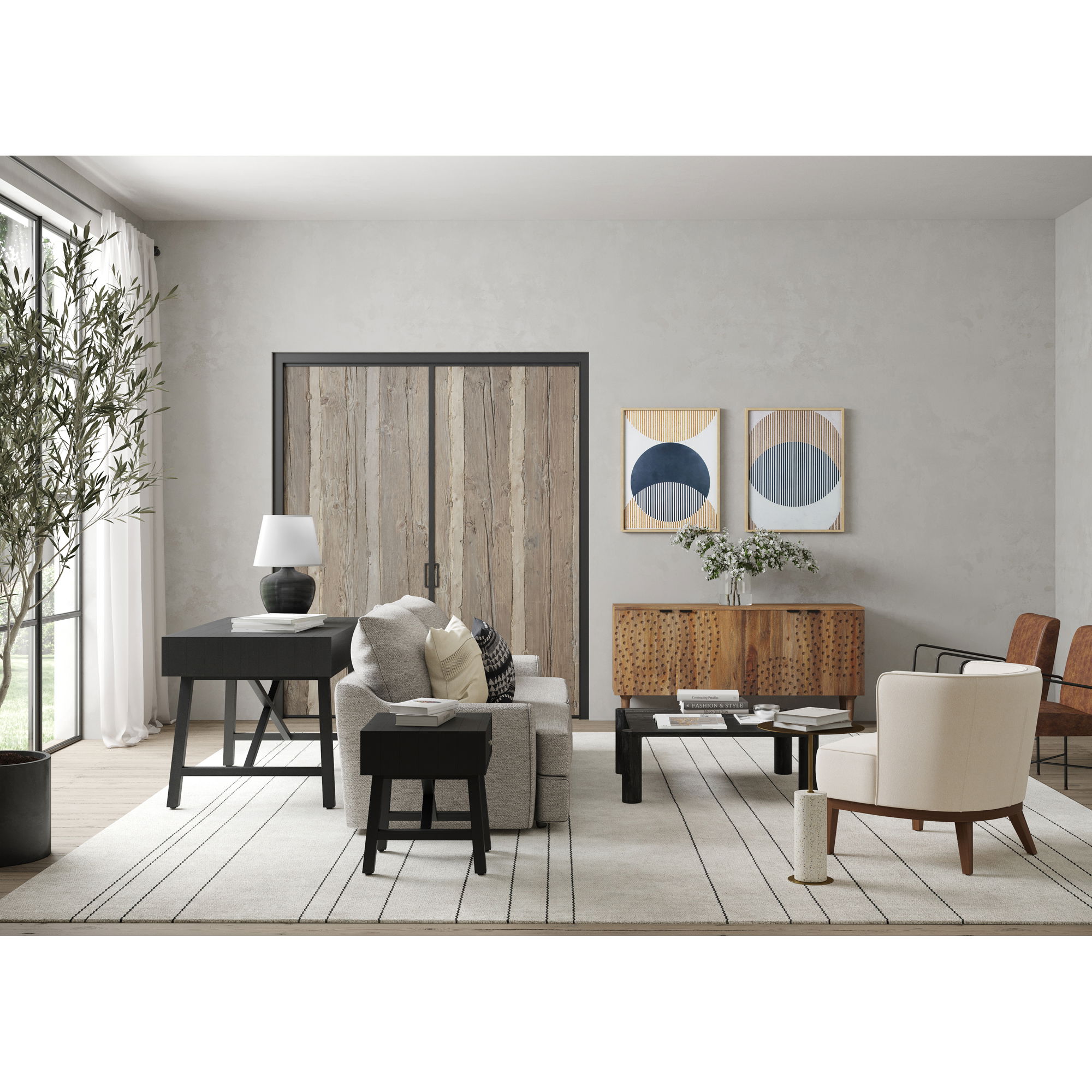 Dagwood Leather Armchair large image 