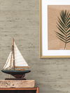 Grasscloth Blue Wallpaper, by York Wall, 24' length x 3' width x 0.02" depth thumbnail 4