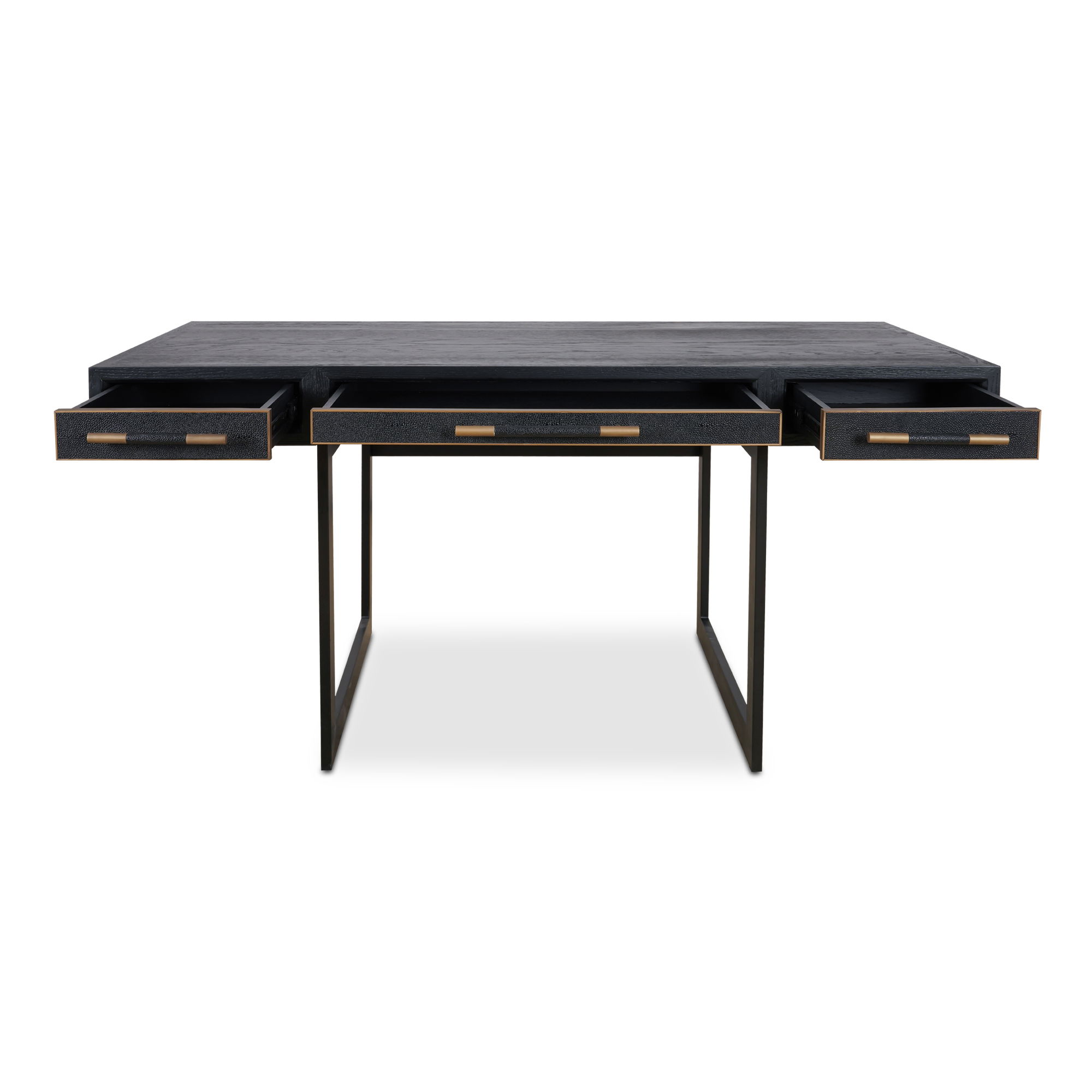 Mako Desk Black, by Moe's Home, 62.99" width x 29.92" height x 27.56" depth View 5