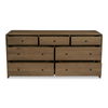 Riley 7 Drawer Dresser Oak, by Moe's Home, 70" width x 34" height x 19" depth thumbnail 4