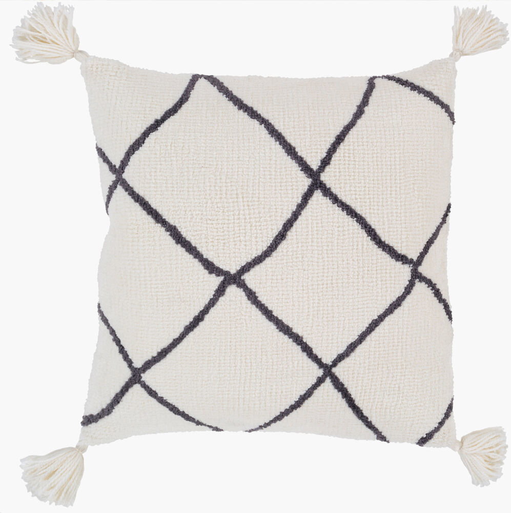 Braith Accent Pillow, Decorative Pillow by Surya, 18" length x 18" width