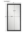 Dandridge Black Industrial Mirror, by Uttermost, 22" width x 42" height x 1" depth thumbnail 3