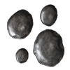 Lucky Coins Nickel Wall Decor Set/4, Sculptural Wall Art by Uttermost, 11" width x 11" height x 2.5" depth thumbnail 5