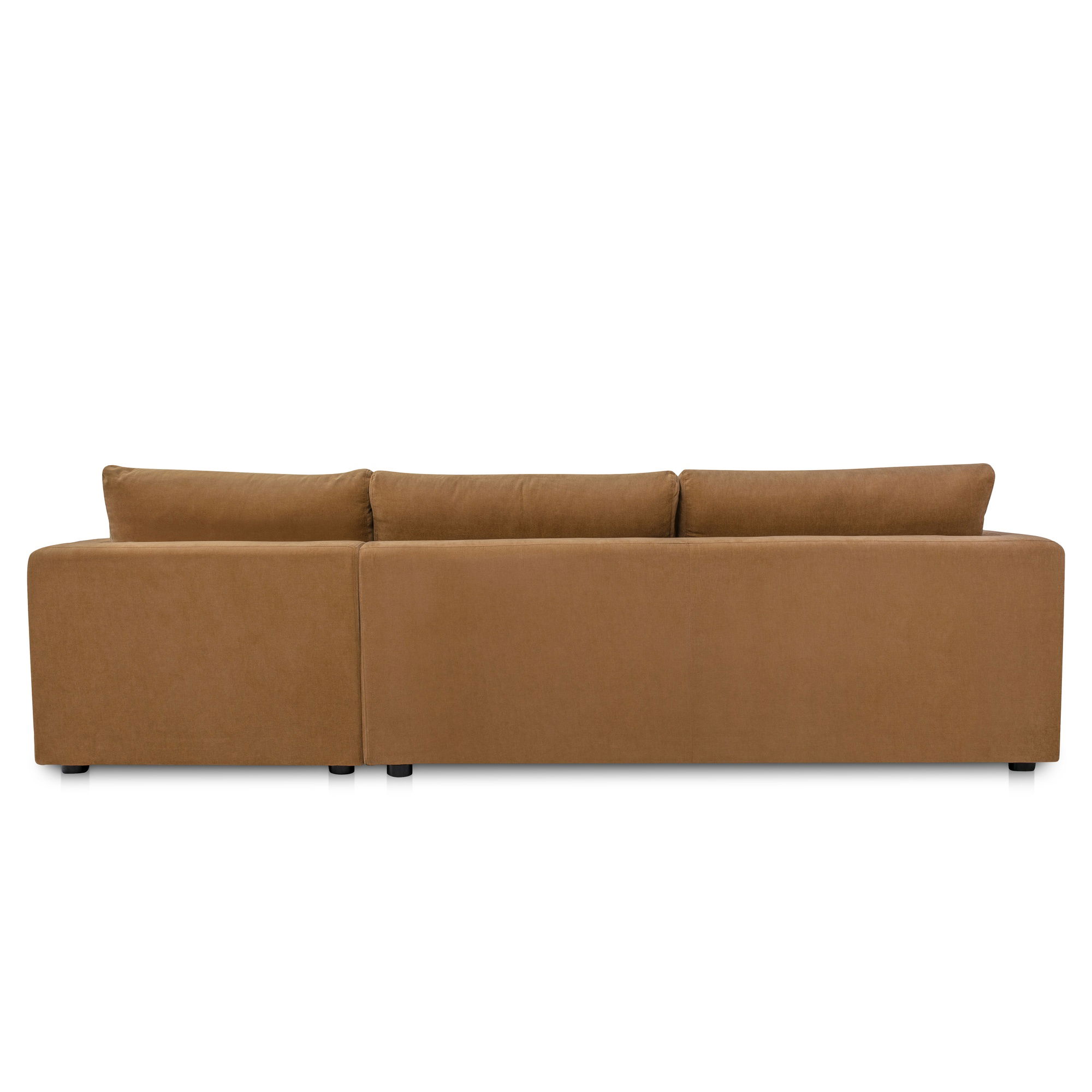 Burrow Sleeper Sectional With Storage Chaise Ginger Right, Sectional Sofa by Moe's Home, 115.75" width x 32.68" height x 61" depth View 5
