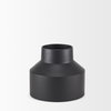Tosca Medium Matte Black Metal Vase, by Mercana, 9.06" length x 9.06" width x 7.87" height thumbnail 6