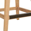 Klismos Off-White Fabric Counter Stool thumbnail 7