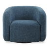 Junie Blue Swivel Barrel Chair thumbnail 0
