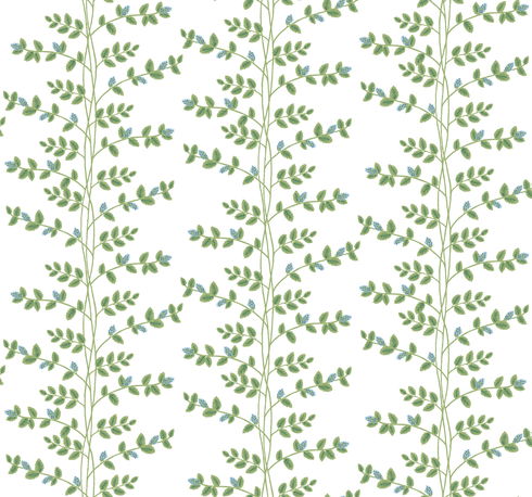 Climbing Vine Blue Wallpaper