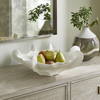 Coral Mirage White Outdoor Bowl, Decorative Tray by Uttermost, 20.08" width x 20" height x 7" depth thumbnail 2