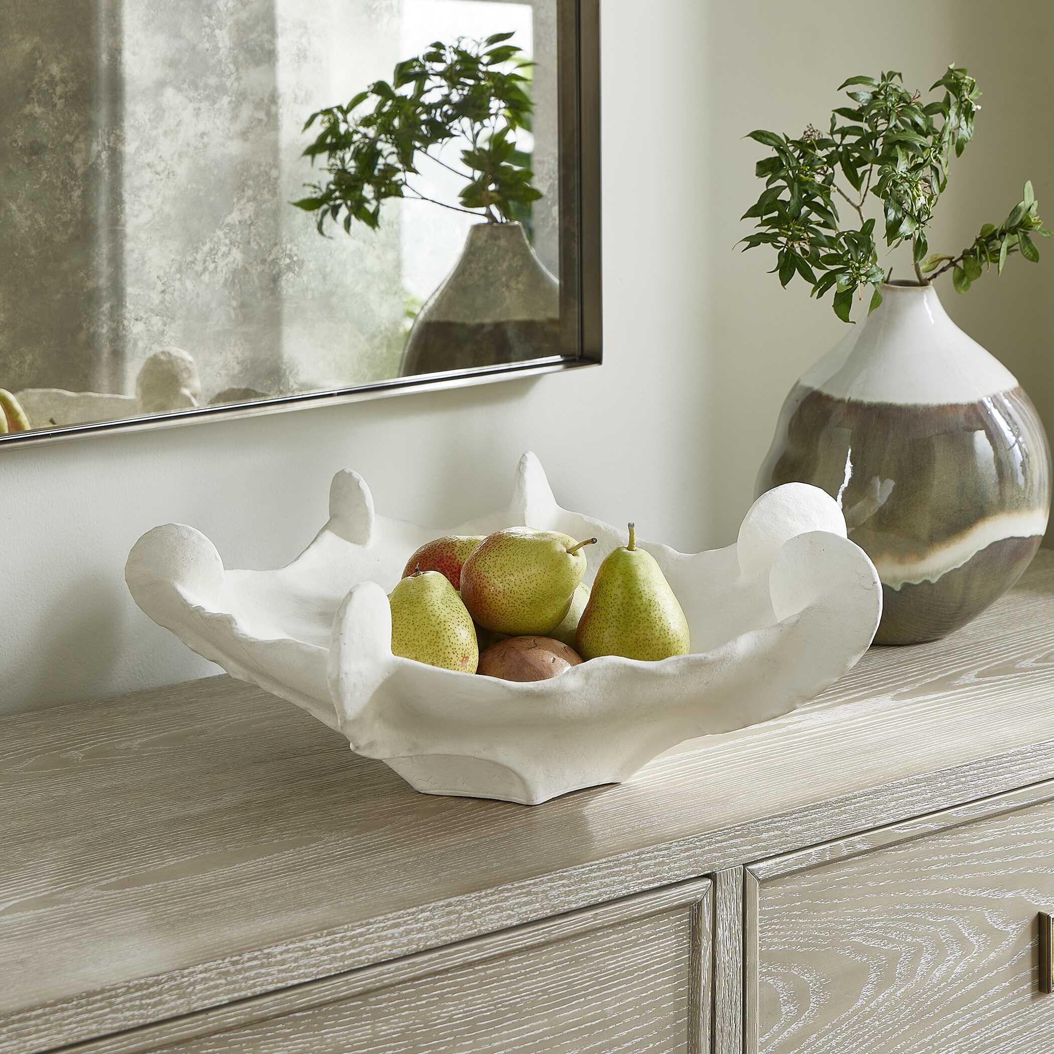 Coral Mirage White Outdoor Bowl large image 