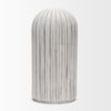 Ummi Tall Off White with Gray-Brown Antiquing Ceramic Floor Vase thumbnail 1