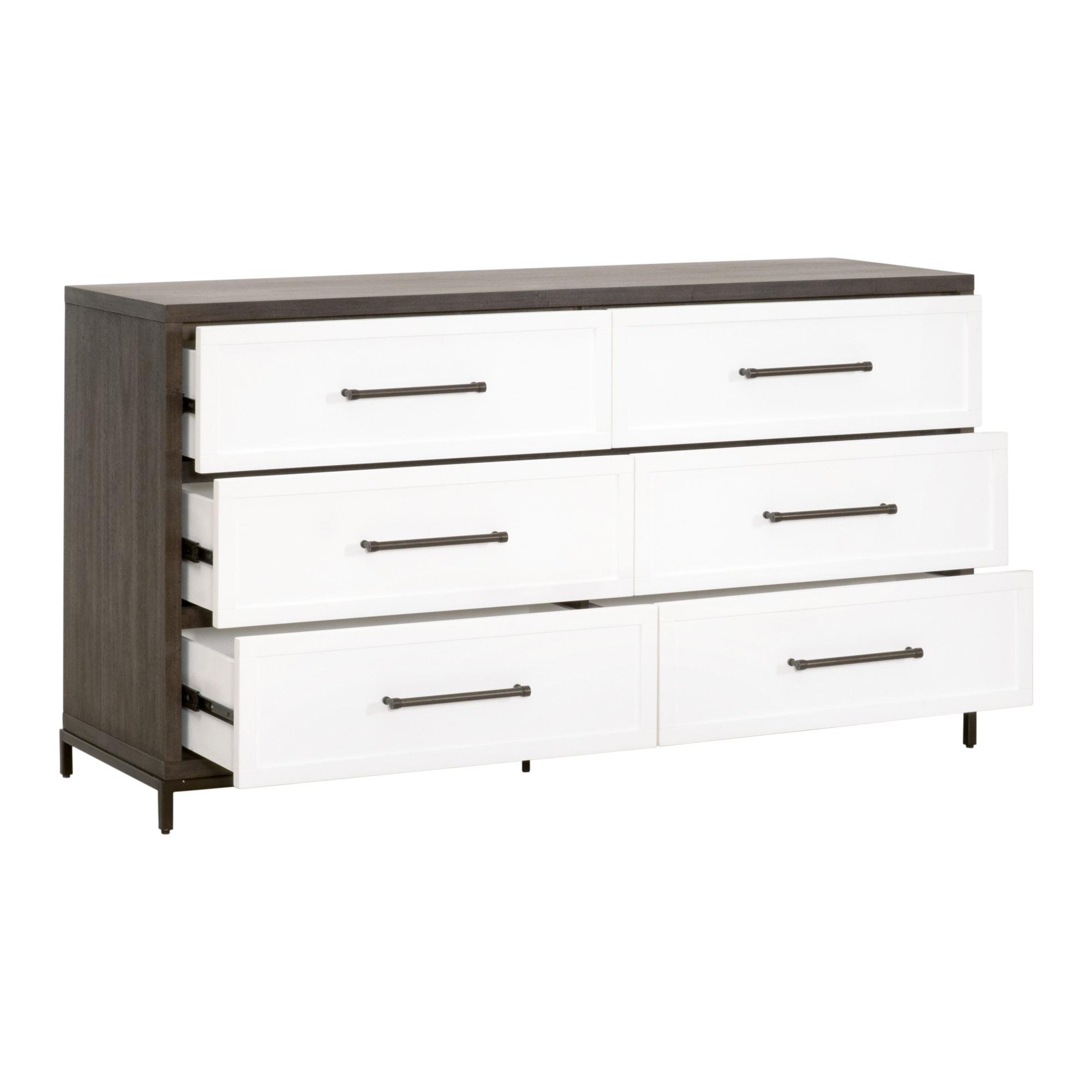 Wrenn 6-Drawer Double Dresser, by Essentials for Living, 63" width x 35" height x 20" depth View 4