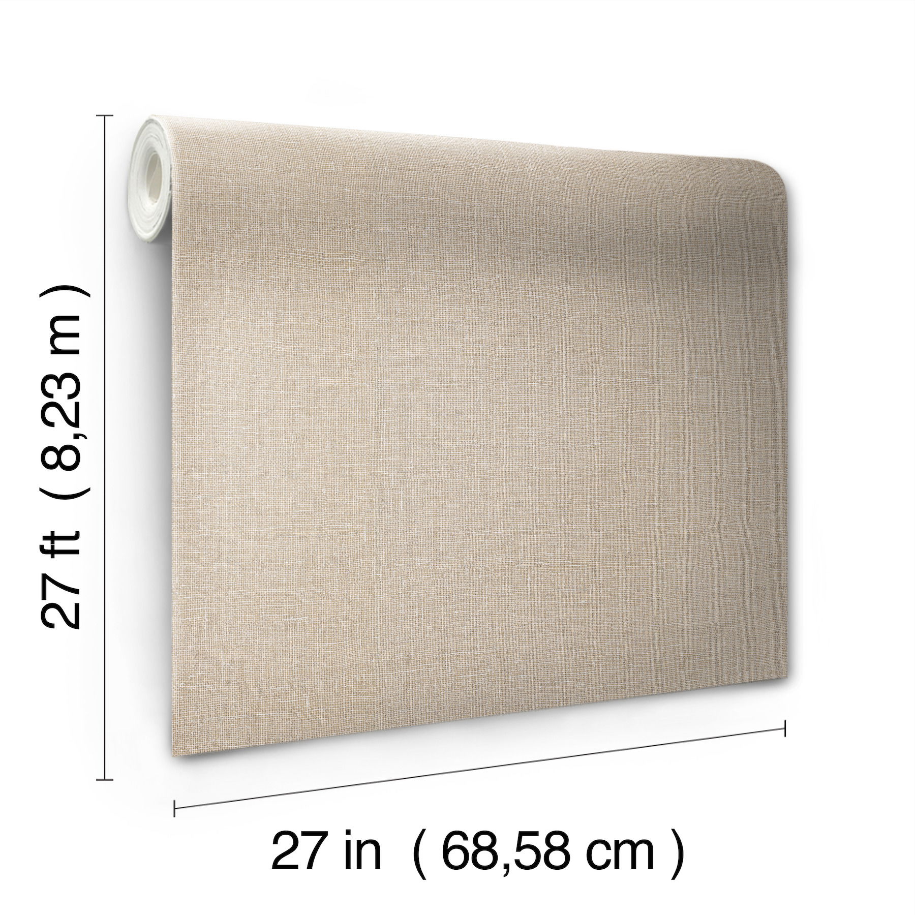 Gesso Weave Sand Wallpaper large image 