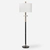 Maud Aged Black Floor Lamp thumbnail 0