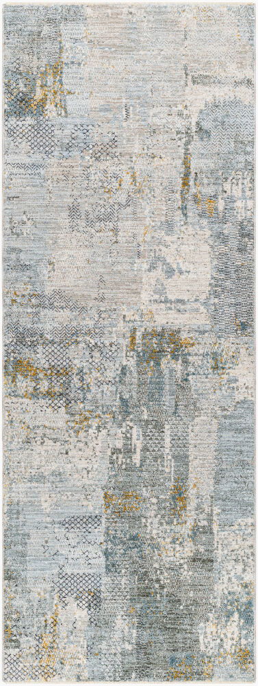 Dresden Machine Woven Rug, by Surya, 7'2.61" length x 2'7.5" width
